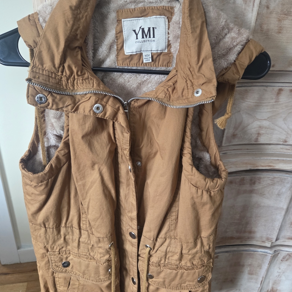 YMI Tan Sleeveless Vest